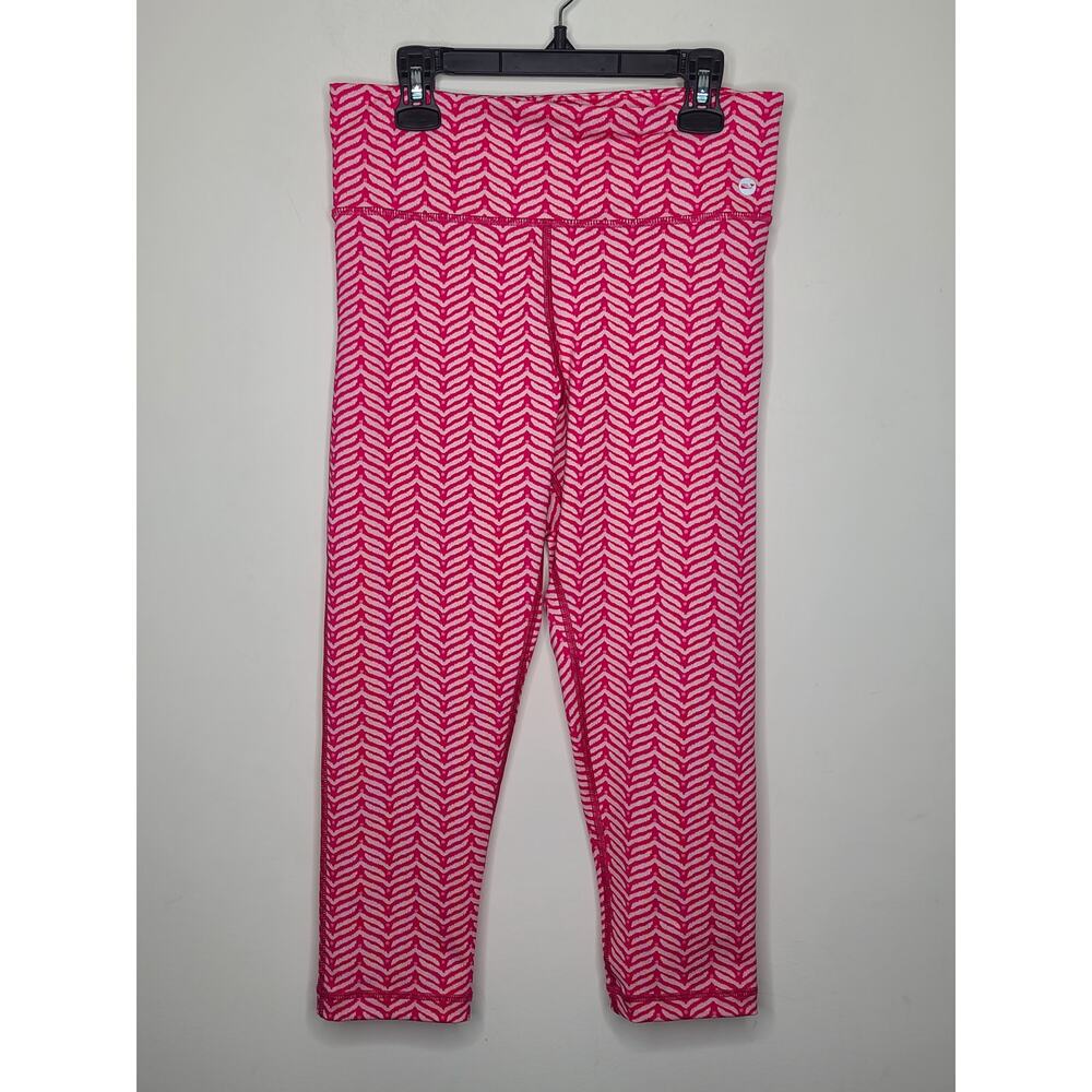 Vineyard Vines pink chevron whale tail leggings - small